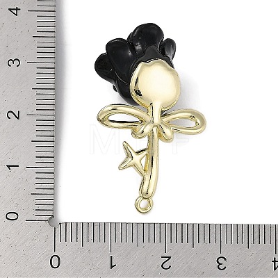 Golden Alloy Resin Pendants FIND-U017-07G-03-1