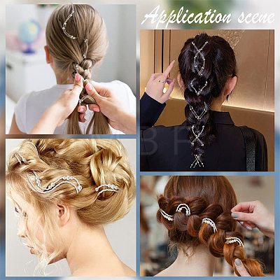  4Pcs 2 Style Iron Snap Hair Clips PHAR-NB0001-09-1