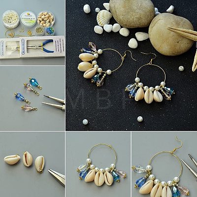 Brass Wine Glass Charm Rings Hoop Earrings KK-PH0028-01M-1
