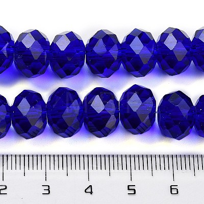 Handmade Imitate Austrian Crystal Faceted Rondelle Glass Beads X-G02YI0C4-1