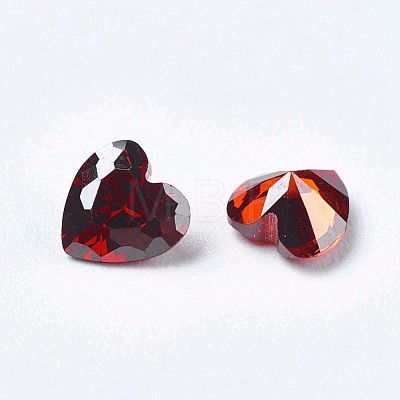 Cubic Zirconia Pointed Back Cabochons ZIRC-WH0001-C12-1