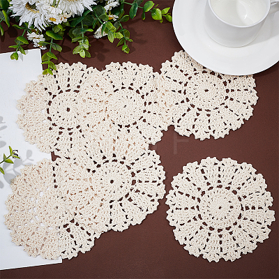 Cotton Braided Washable Placemat DJEW-WH0016-38-1