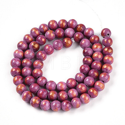 Natural Mashan Jade Beads Strands G-A255-A01-02M-1