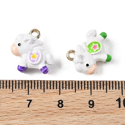 Alloy Enamel Pendants FIND-G115-02-1