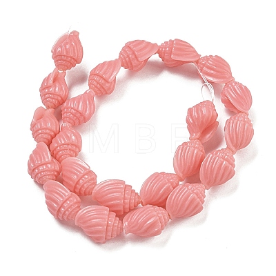 Synthetic Coral Carved Beads Strands CORA-I023-07G-1