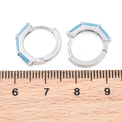 Brass Micro Pave Cubic Zirconia Hoop Earrings KK-CBA8324-12P-01-1