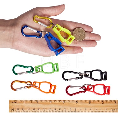 6Pcs 6 Colors Plastic Glove Grabber Clip FIND-SZ0001-30-1