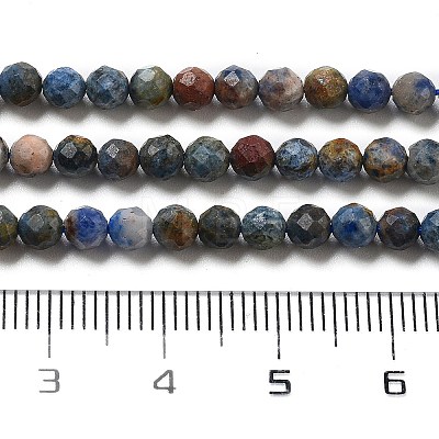 Natural Dumortierite Beads Strands G-G161-A04-03-1