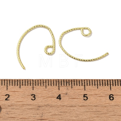 Rack Plating Brass Hoop Earrings Findings EJEW-R162-52G-1