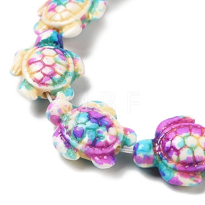 Synthetic Turquoise Dyed Beads Strands X-G-P507-05C-1