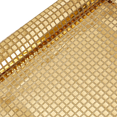 Polyester with Square Paillette Fabric AJEW-WH20070-286B-1
