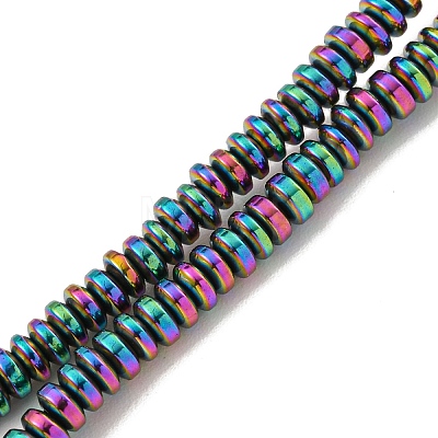 Electroplated Synthetic Non-Magnetic Hematite Beads Strands G-I360-C03-07-1