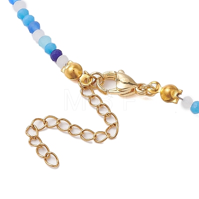 Glass Beaded Necklaces NJEW-JN04896-1