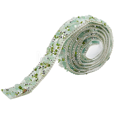 Resin Rhinestone Crystals Beaded Trim DIY-WH20050-05B-1