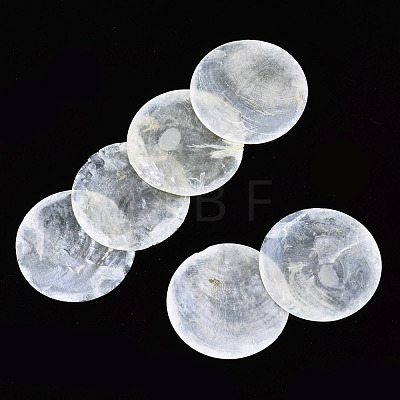 Flat Round Capiz Shell Beads SSHEL-R035-13-A-1