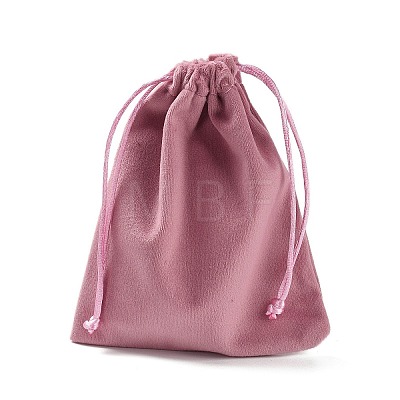 Velvet Jewelry Drawstring Storage Pouches ABAG-P013-02D-06-1