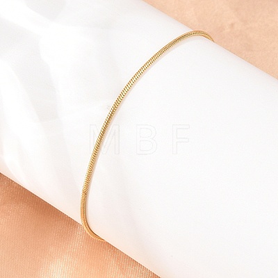 Adjustable 304 Stainless Steel Snake Chain Slider Bracelets for Women BJEW-D460-03G-1