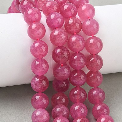 Dyed Natural Malaysia Jade Beads Strands G-G021-01D-03-1