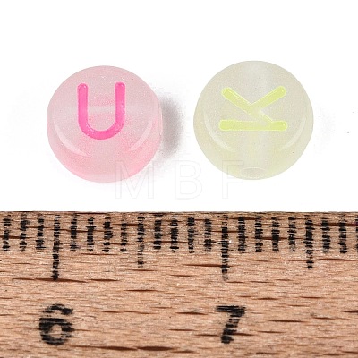 Luminous Enamel Transparent Acrylic Beads TACR-Q013-05B-M-1