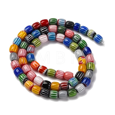 Handmade Lampwork Beads Strands LAMP-K041-01A-03-1