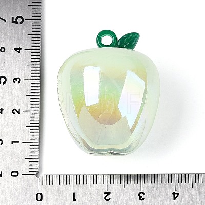 Plating Opaque Acrylic Pendants PACR-T018-01A-1