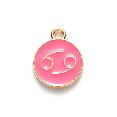 Alloy Enamel Pendants X-ENAM-S124-01A-03D-1