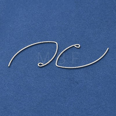 925 Sterling Silver Marquise Ear Wire EJEW-NH0003-01S-1