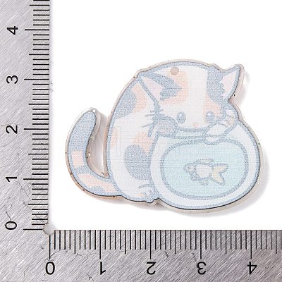 Cat Theme Acrylic Pendants MACR-U003-03D-1