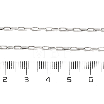Non-Tarnish 304 Stainless Steel Paperclip Chain Necklace with Lobster Claw Clasps for Men Women X-NJEW-H205-03P-01-1