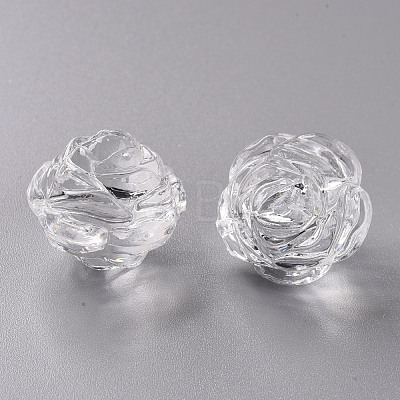 Transparent Acrylic Beads PL305Y-1-1