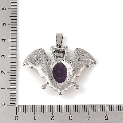 Natural Amethyst Pendants G-G871-02AS-01-1