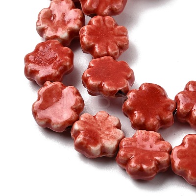 Handmade Porcelain Beads Strands PORC-K010-05-1