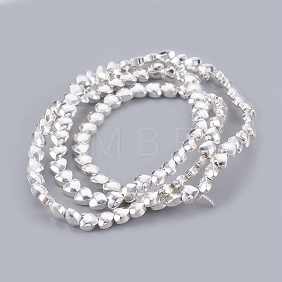 Electroplated Non-magnetic Synthetic Hematite Bead Strand G-E498-10A-02-1