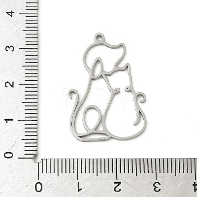304 Stainless Steel Pendants STAS-F326-19P-1