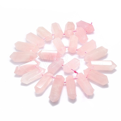 Natural Rose Quartz Beads Strands G-F715-053-1