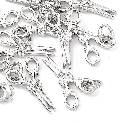 SHEGRACE Brass Micro Pave Clear Cubic Zirconia Pendants XGRQ2C489-403P-1