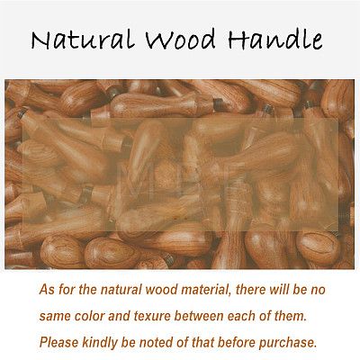 DIY Wood Wax Seal Stamp AJEW-WH0131-360-1