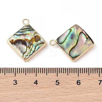 Natural Paua Shell Pendants SHEL-P017-13G-1