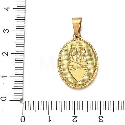 Religion 304 Stainless Steel Pendants STAS-H264-13B-AG-1