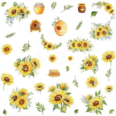 8 Sheets 8 Styles PVC Waterproof Wall Stickers DIY-WH0345-178-1