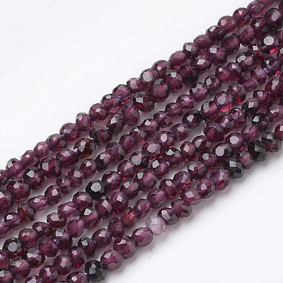 Natural Garnet Beads Strands G-R362-07-1