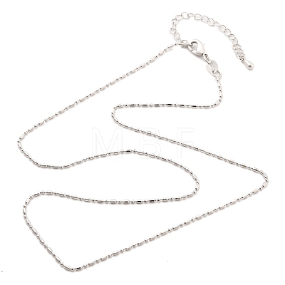 Brass Ball Chain Necklaces KK-P304-03P-1