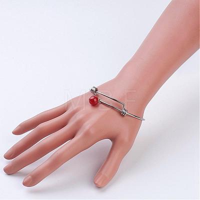 304 Stainless Steel Expandable Bangles BJEW-JB02785-1