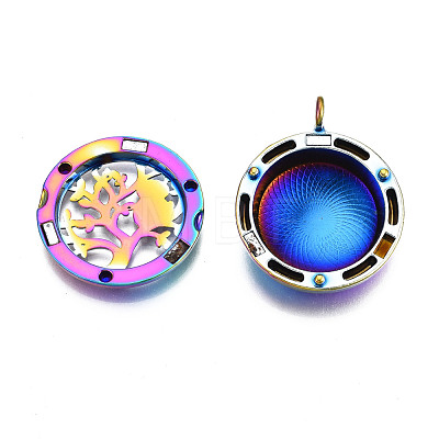 Rack Plating Alloy Locket Pendants PALLOY-S119-107-1