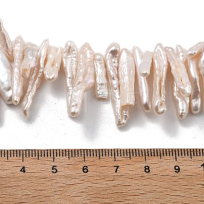 Natural Baroque Keshi Pearl Beads Strands PEAR-P064-02D-02B-1