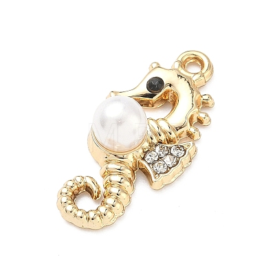 Alloy Rhinestone Pendants ALRI-D303-16G-02-1