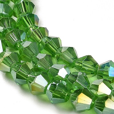 Transparent Electroplate Glass Beads Strands LS-GLAA-F029-3mm-A03-1