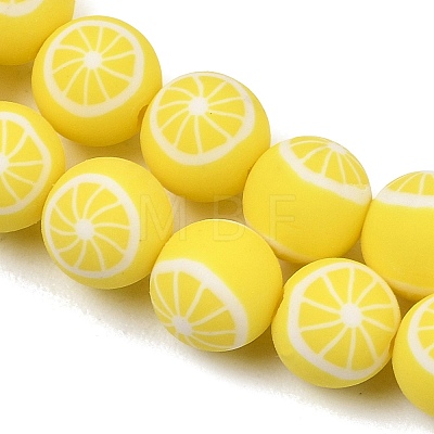 Handmade Polymer Clay Beads Strands PY-CBAEC33-02P-1