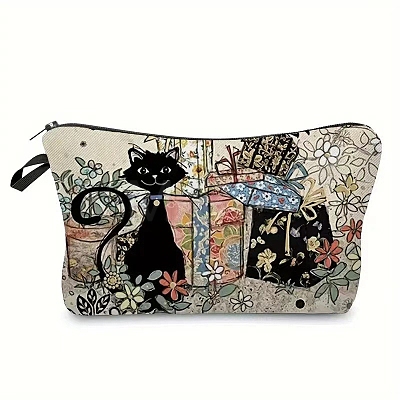 Cat Linen Waterproof Bag PW-WG12205-06-1