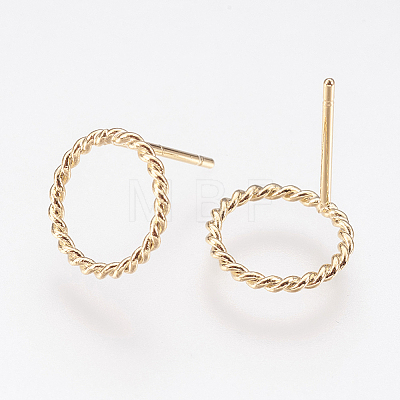 Long-Lasting Plated Brass Stud Earrings X-KK-K227-058G-NF-1